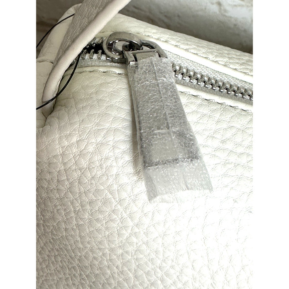 DKNY Donna Karen Zia‎ Small Hobo White Ivory Handbag Shoulder Bag - Picture 3 of 16